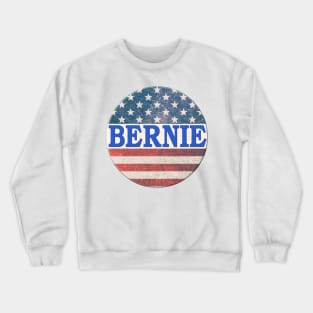 Bernie Sanders Retro Vintage Style Button Graphic Crewneck Sweatshirt